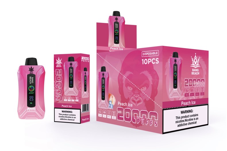 Bang Box France - Bang Beach Vape à écran intelligent de 20 000 bouffées glace à la pêche X42869