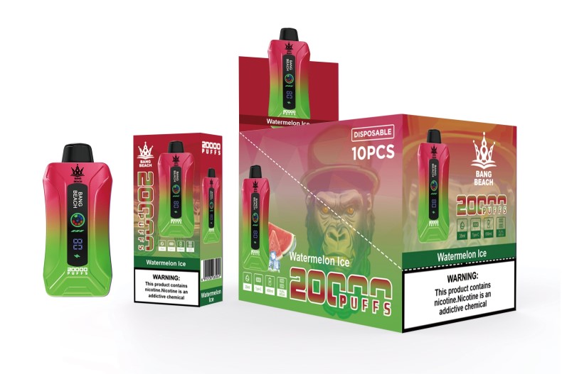 Vape Bang Box Avis - Bang Beach Vape à écran intelligent de 20 000 bouffées glace à la pastèque X42867