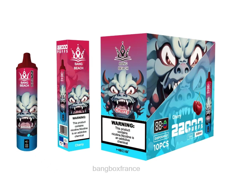 Bang Box Avis - Bang Beach Écran intelligent de 22 000 bouffées cerise X428617