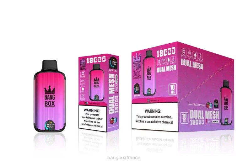 Bang Box Avis - Bang Box 18000 bouffées glace à la framboise aigre X428698
