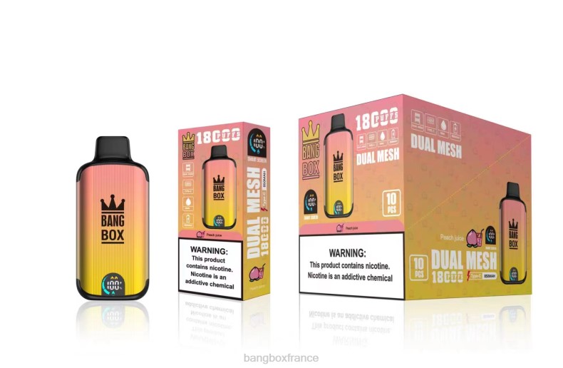 Puff Bang Box - Bang Box 18000 bouffées jus de pêche X428691