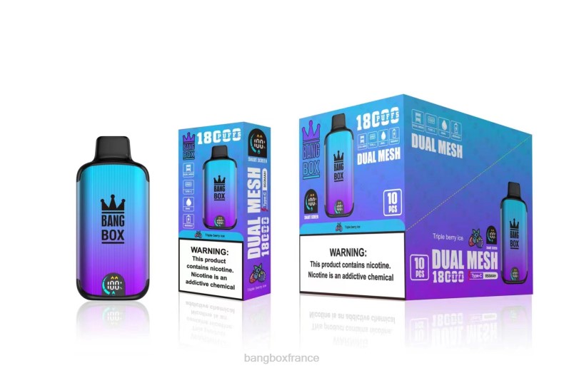 Puff Bang Digital Box - Bang Box 18000 bouffées glace aux trois baies X428695