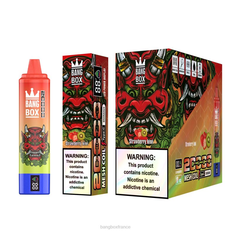 Vape Bang Box Prix - Bang Box Écran intelligent de 20 000 bouffées fraise-kiwi X428651
