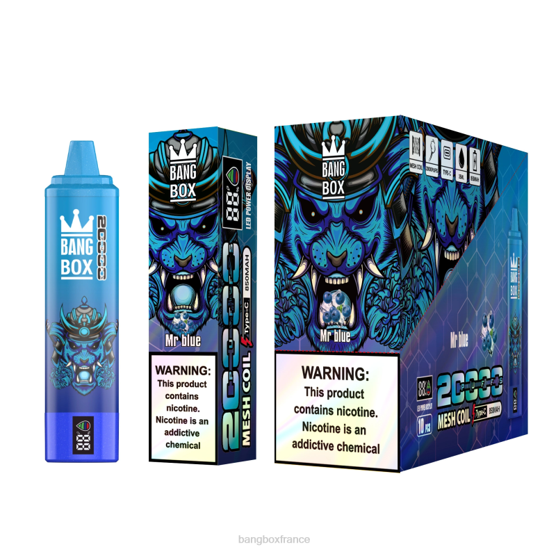 Vape Bang Box Prix - Bang Box Écran intelligent de 20 000 bouffées monsieur bleu X428660