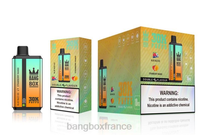 Puff Bang Box - Bang Box 30 000 bouffées double saveurs glace blue razz & fraise mangue X428673
