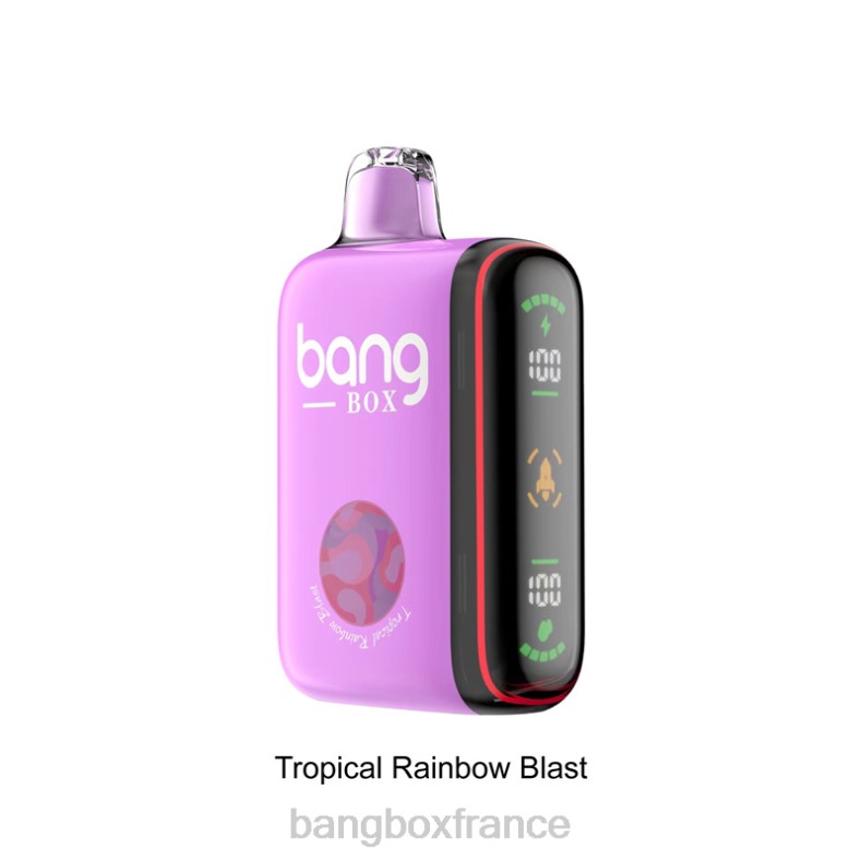Bang Box France - Bang Box Affichage de puissance intelligent de 9 000 à 18 000 bouffées explosion arc-en-ciel tropical X428636