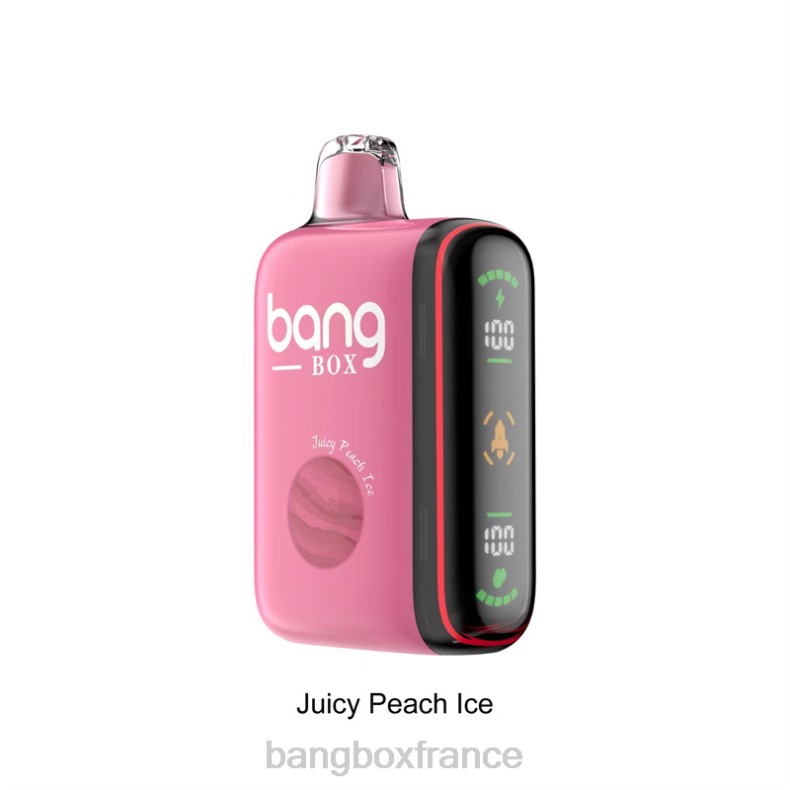 Puff Bang Box Avis - Bang Box Affichage de puissance intelligent de 9 000 à 18 000 bouffées glace à la pêche juteuse X428629