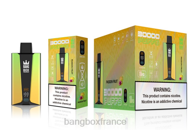 Puff Bang Box Nicotine - Bang Box Écran intelligent de 30 000 bouffées fruit de la passion X428684
