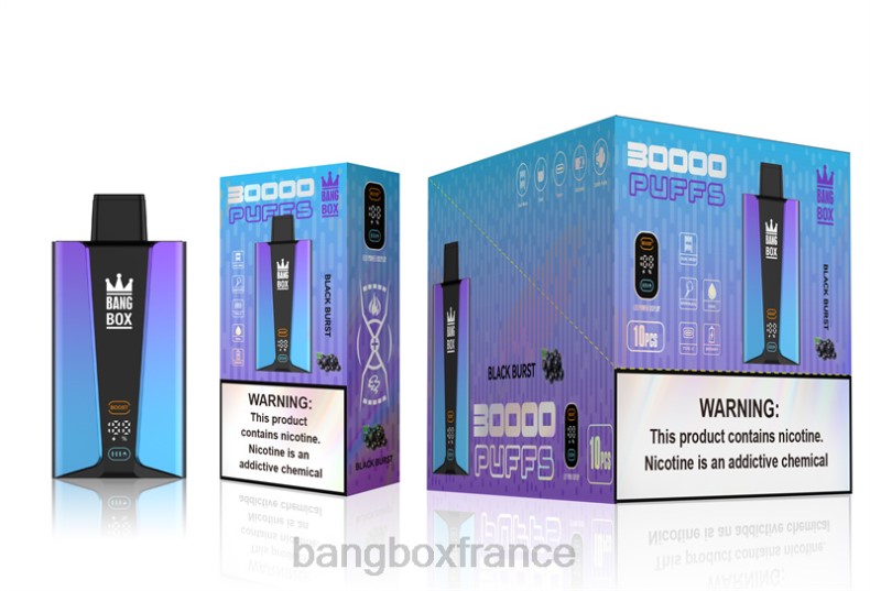 Puff Bang Digital Box - Bang Box Écran intelligent de 30 000 bouffées éclat noir X428677
