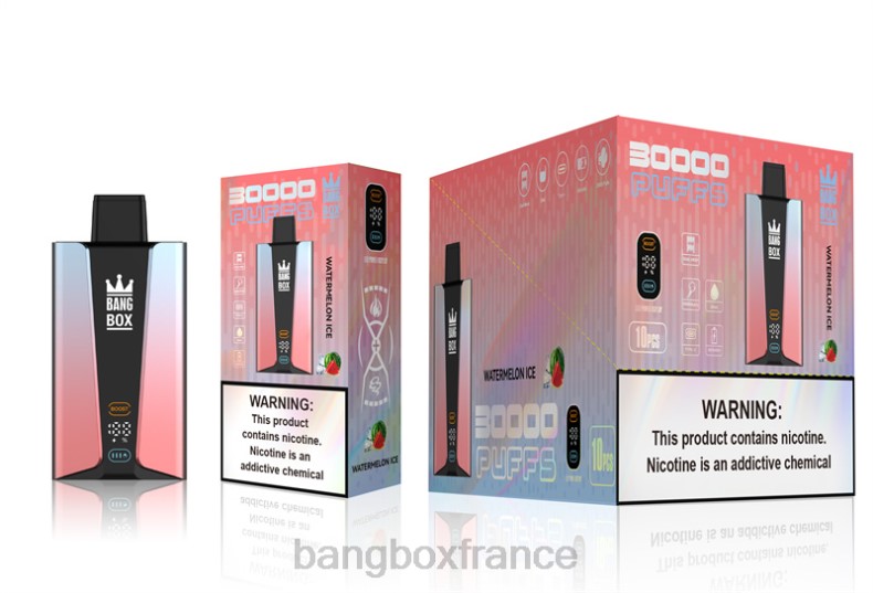 Puff Bang Digital Box - Bang Box Écran intelligent de 30 000 bouffées glace à la pastèque X428686