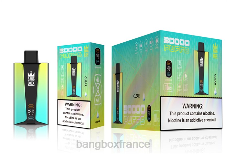 Puff Vape Bang Box - Bang Box Écran intelligent de 30 000 bouffées clair X428676