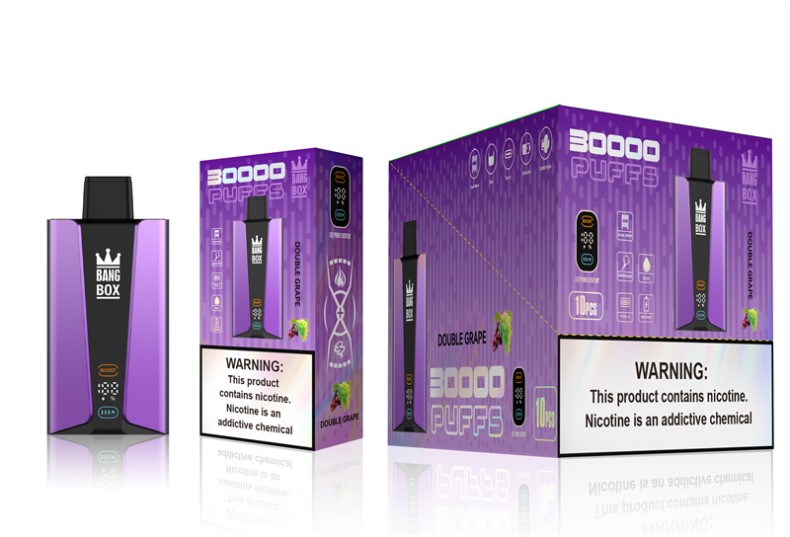 Puff Vape Bang Box - Bang Box Écran intelligent de 30 000 bouffées raisin double X428685
