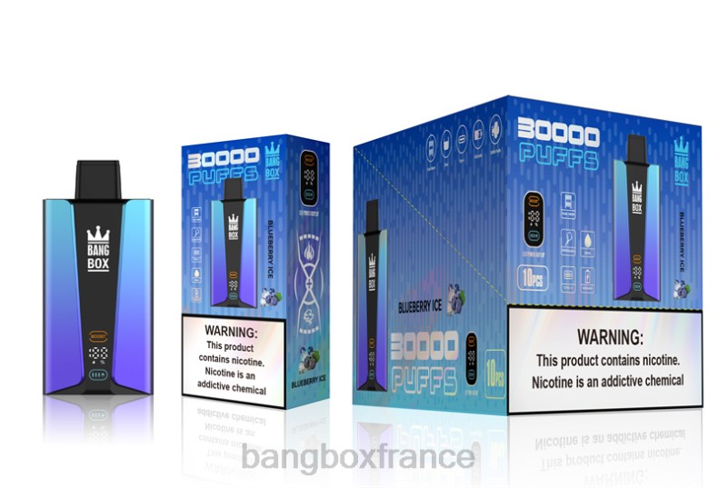 Vape Bang Box Avis - Bang Box Écran intelligent de 30 000 bouffées glace aux myrtilles X428679