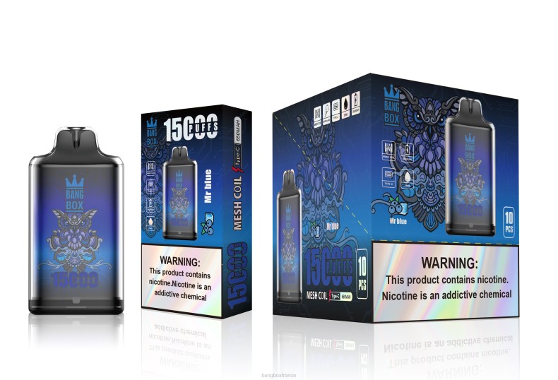 Puff Bang Box - Bang Box s1-15000 bouffées monsieur bleu X4286109